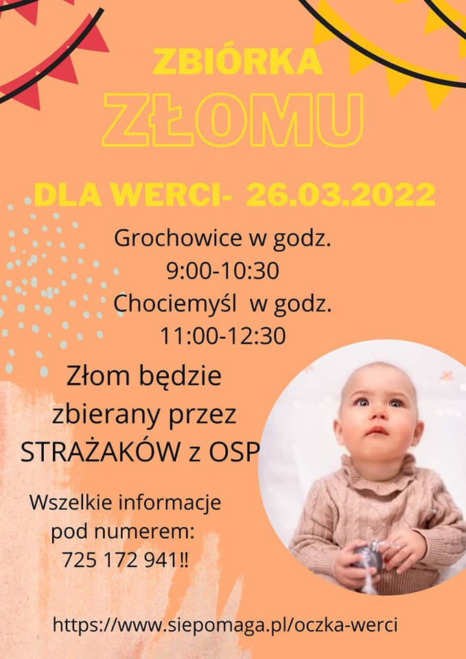 plakat zbiórka złomu