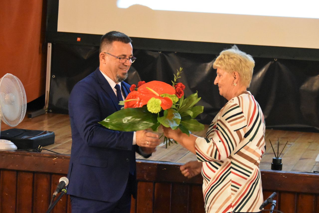 Wójt Gminy Kotla Łukasz Horbatowski, Przewodnicząca Rady Gminy Halina Przybylska