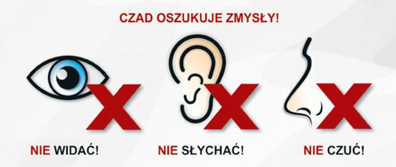 czad oszukuje zmysły