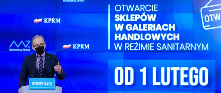 Otwarcie sklepów w galeriach handlowych w reżimie sanitarnym