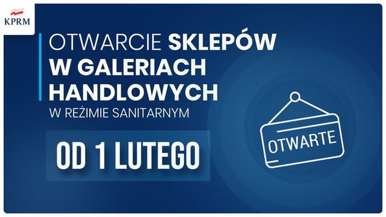 Otwarcie sklepów w galeriach handlowych