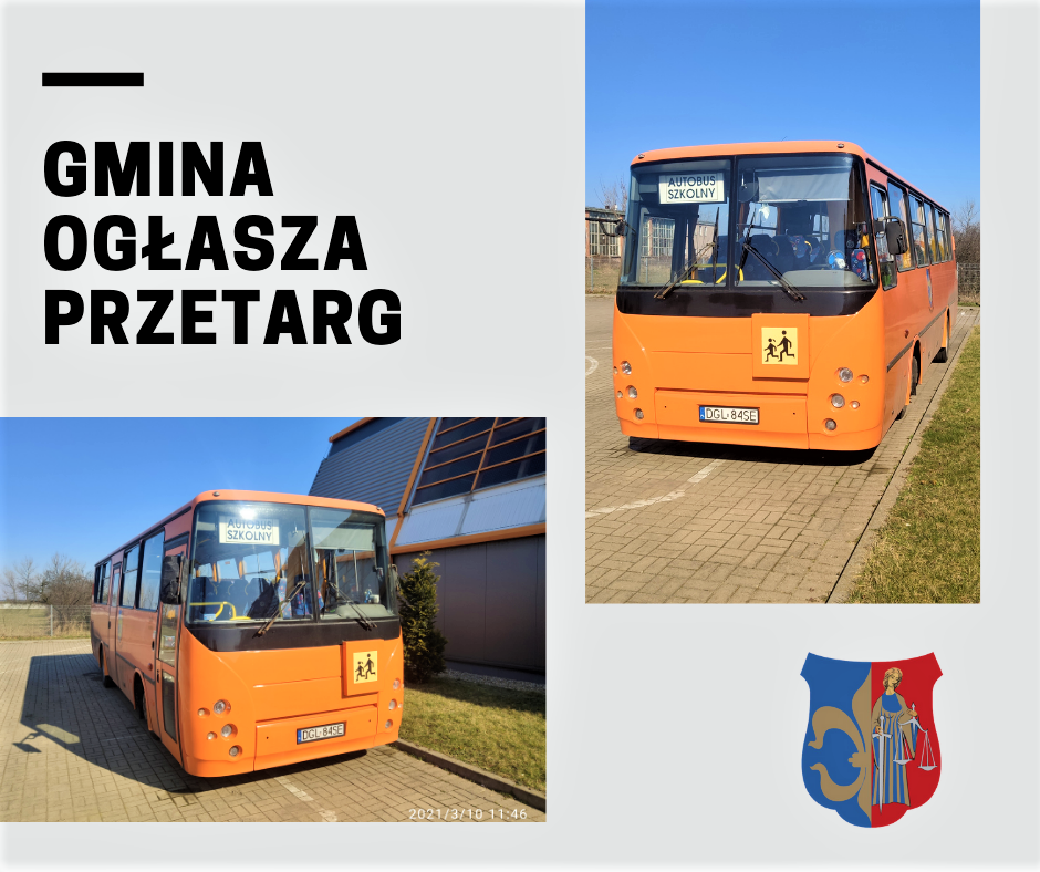 Plakat o sprzedaży gimbusa