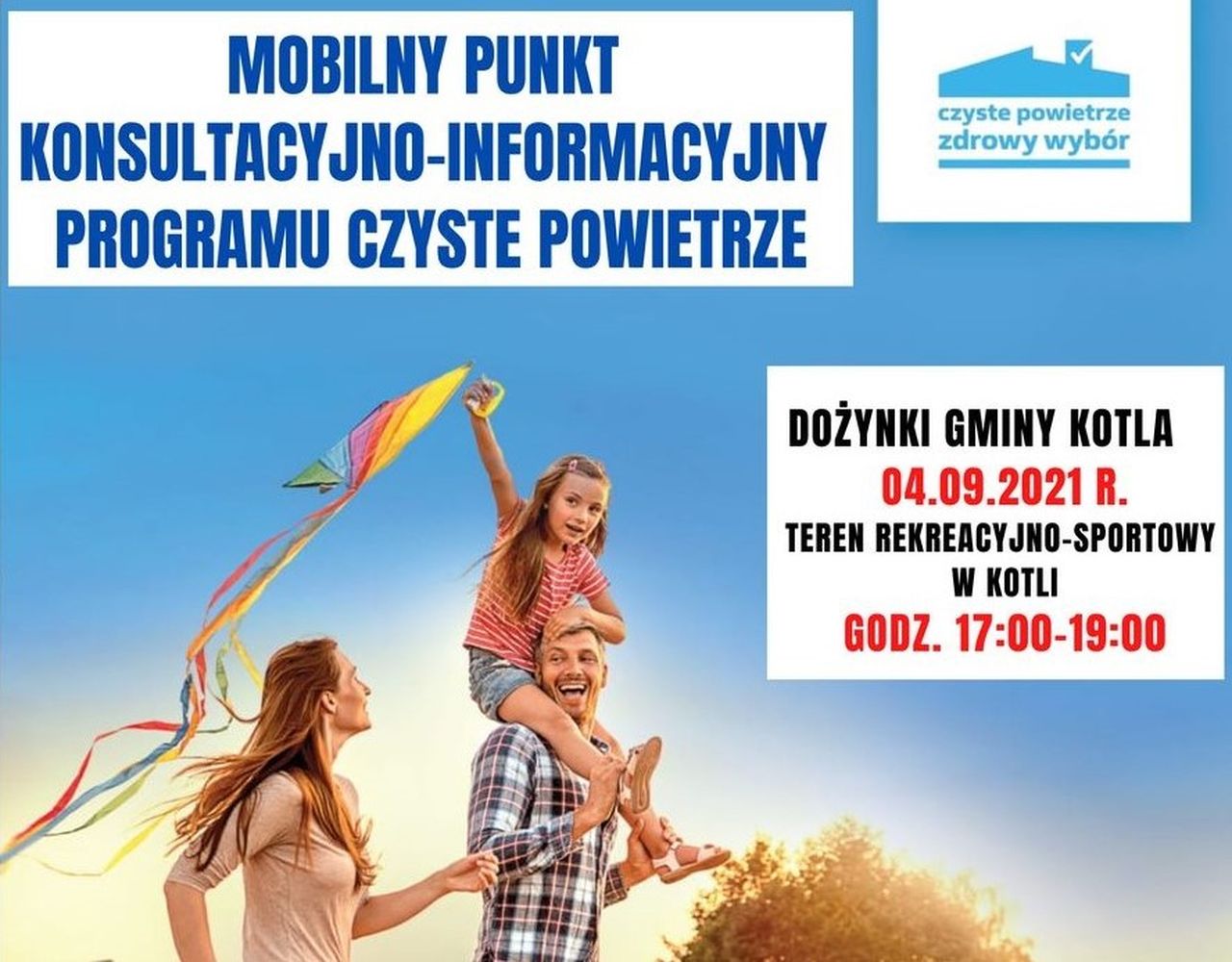 mobilny punkt konsultacyjno-informacyjnego  programu czyste powietrze