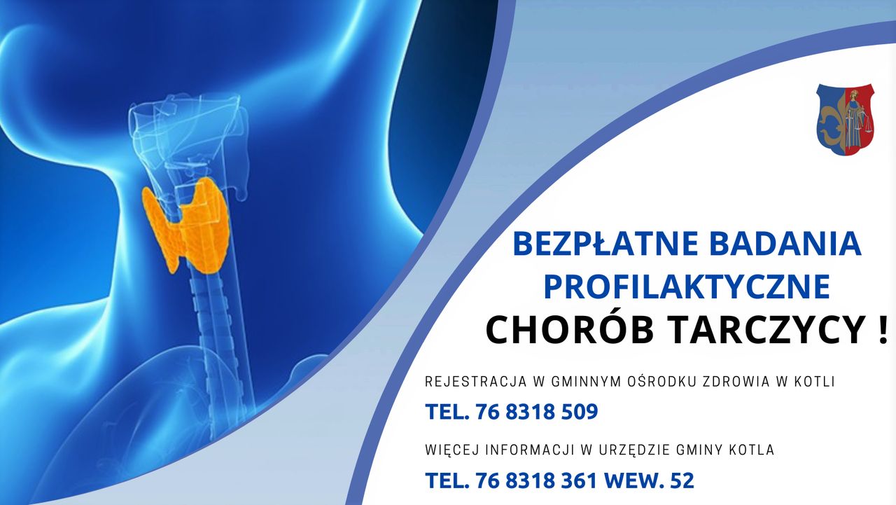 Bezpłatne badania profilaktyczne chorób tarczycy