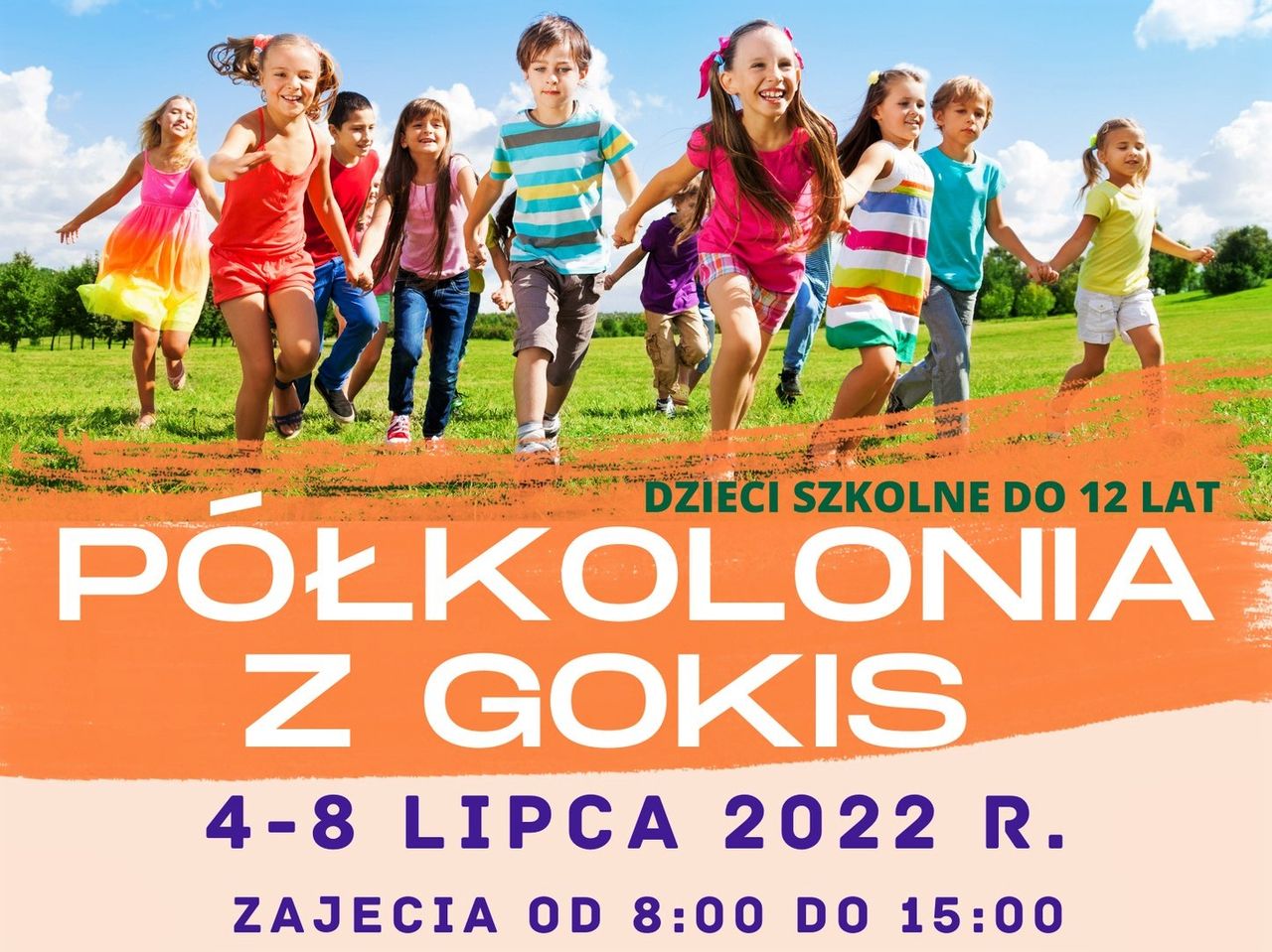 plakat półkolonie