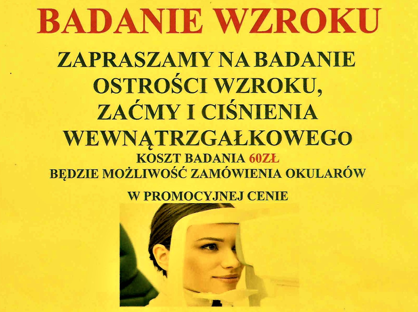 badanie wzroku w GOZ