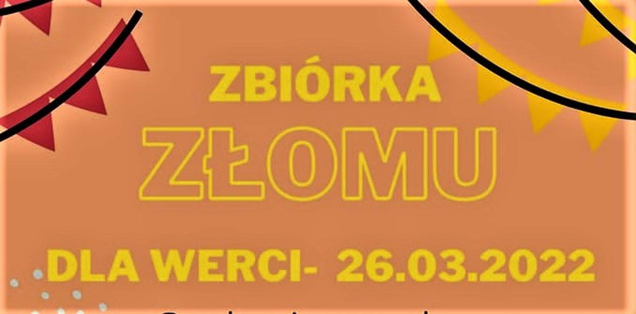 plakat zbiórka złomu