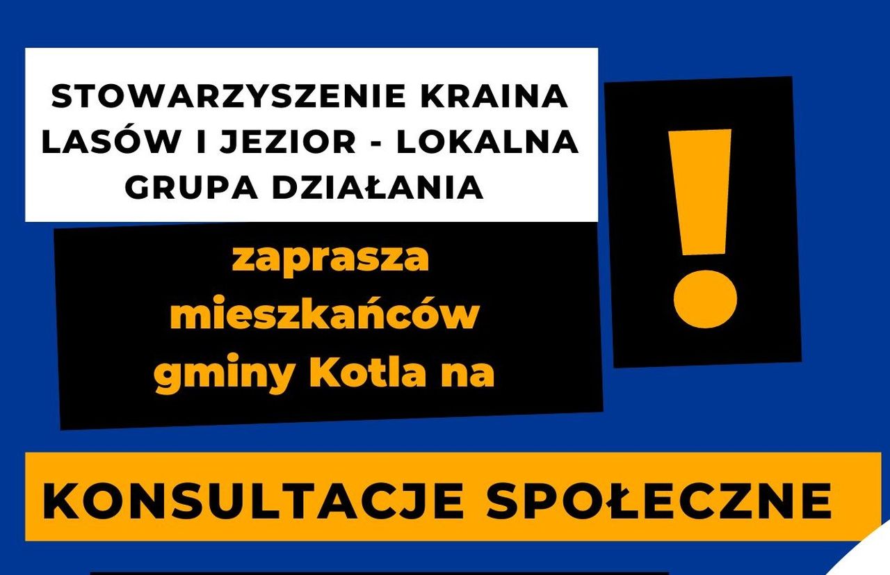 plakat konsultacje społeczne