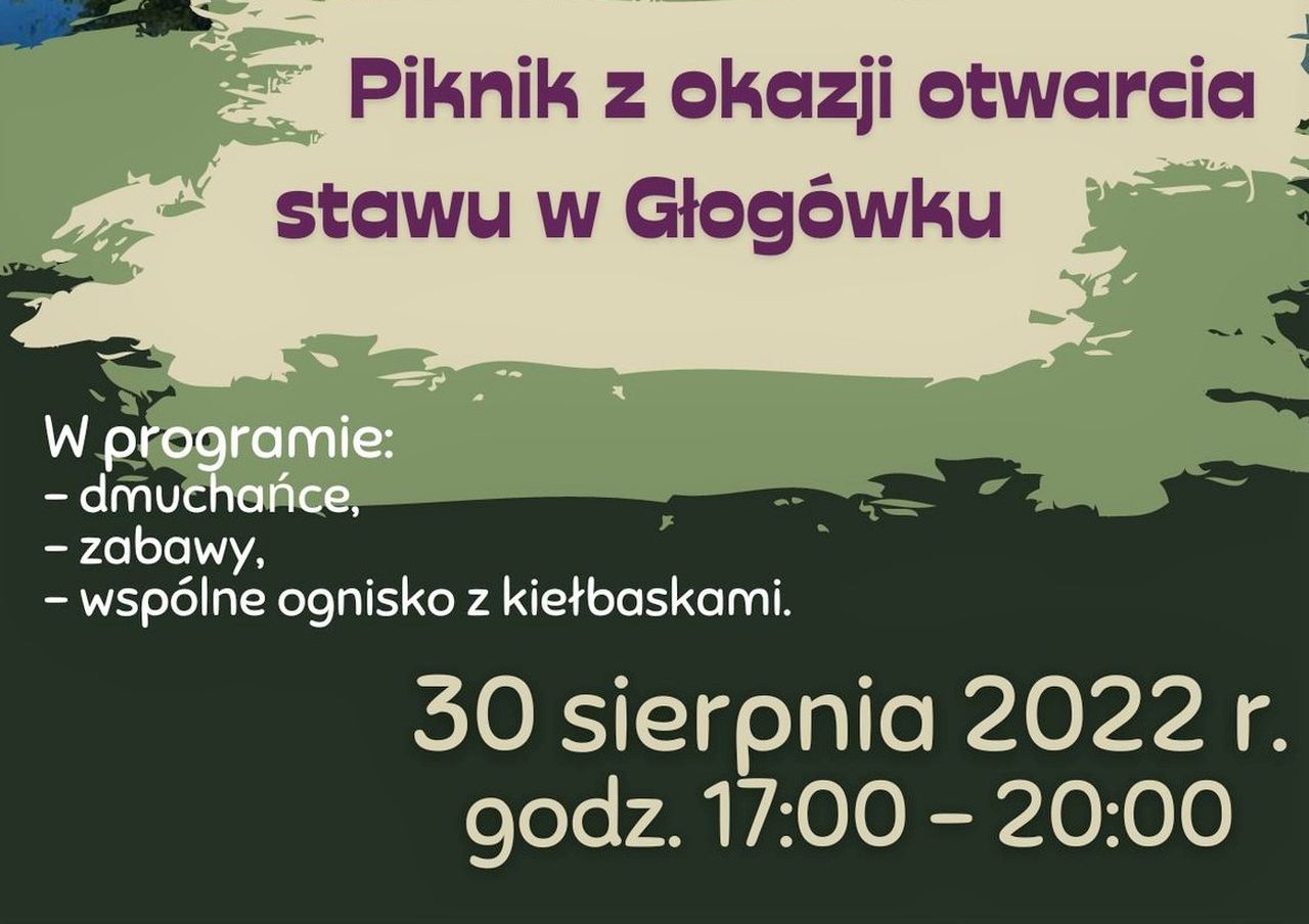 plakat piknik w Głogówku