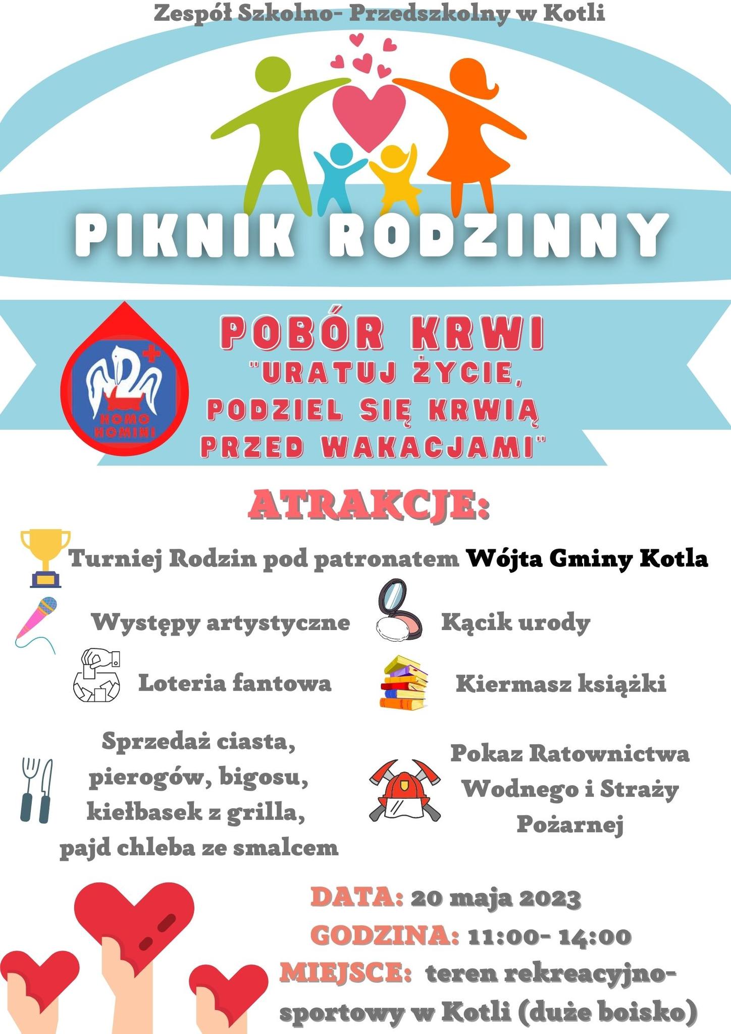 plakat piknik rodzinny