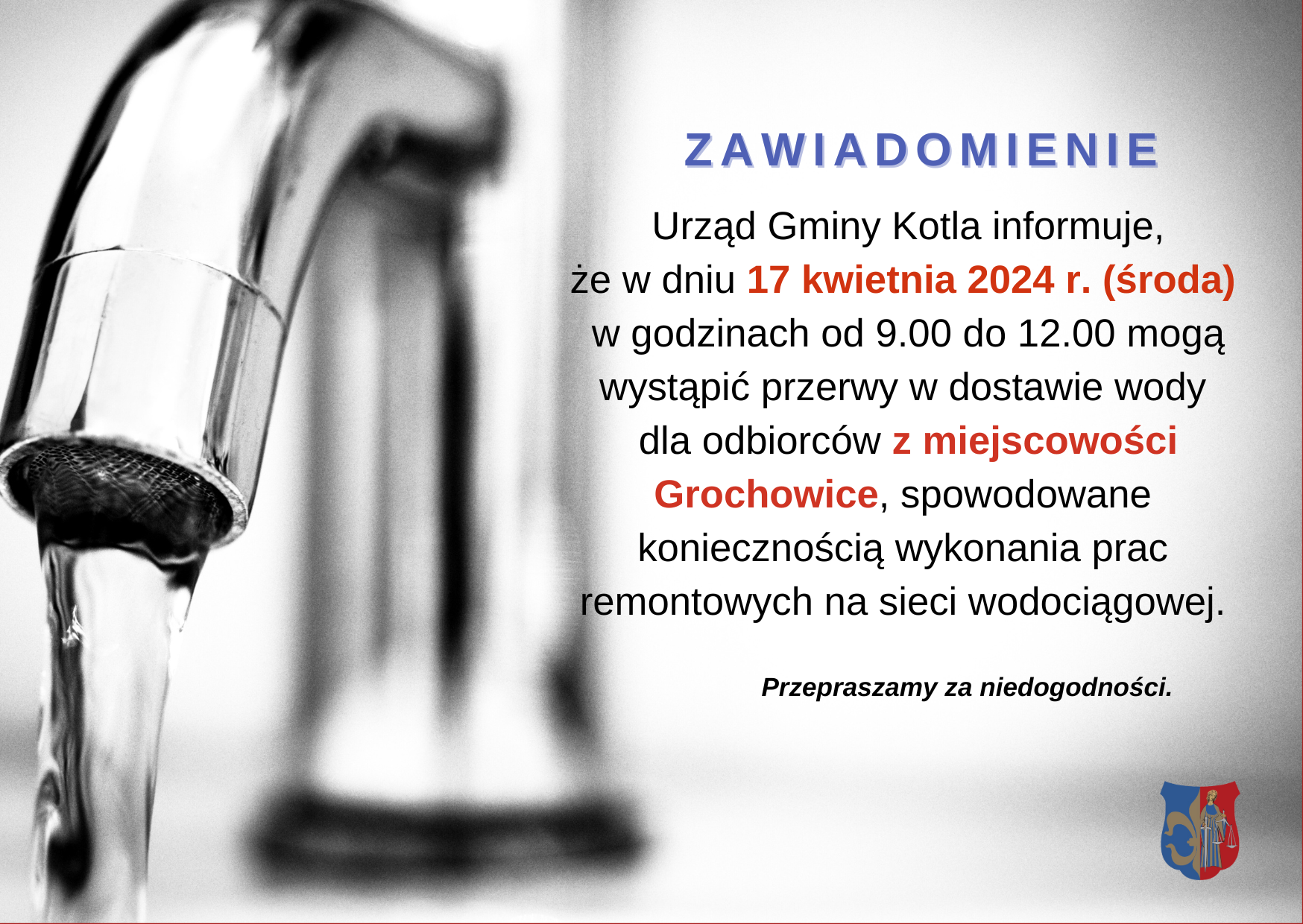 zawiadomienie z dnia 16.04.2024