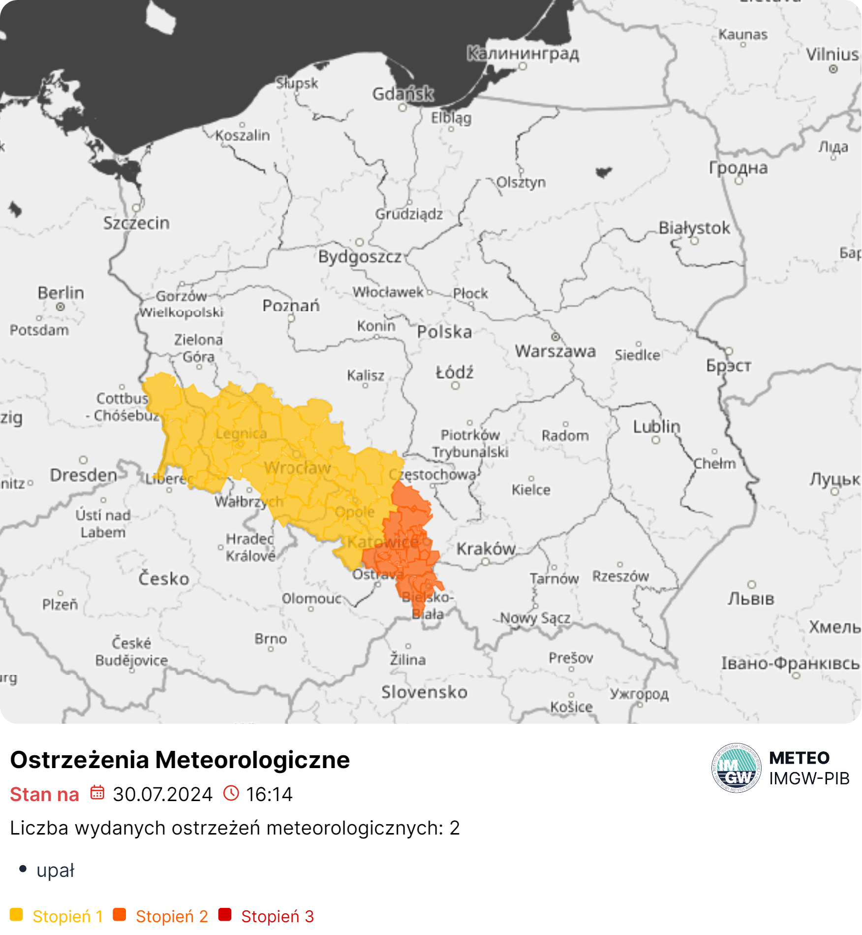 ostrzeżenie meteo