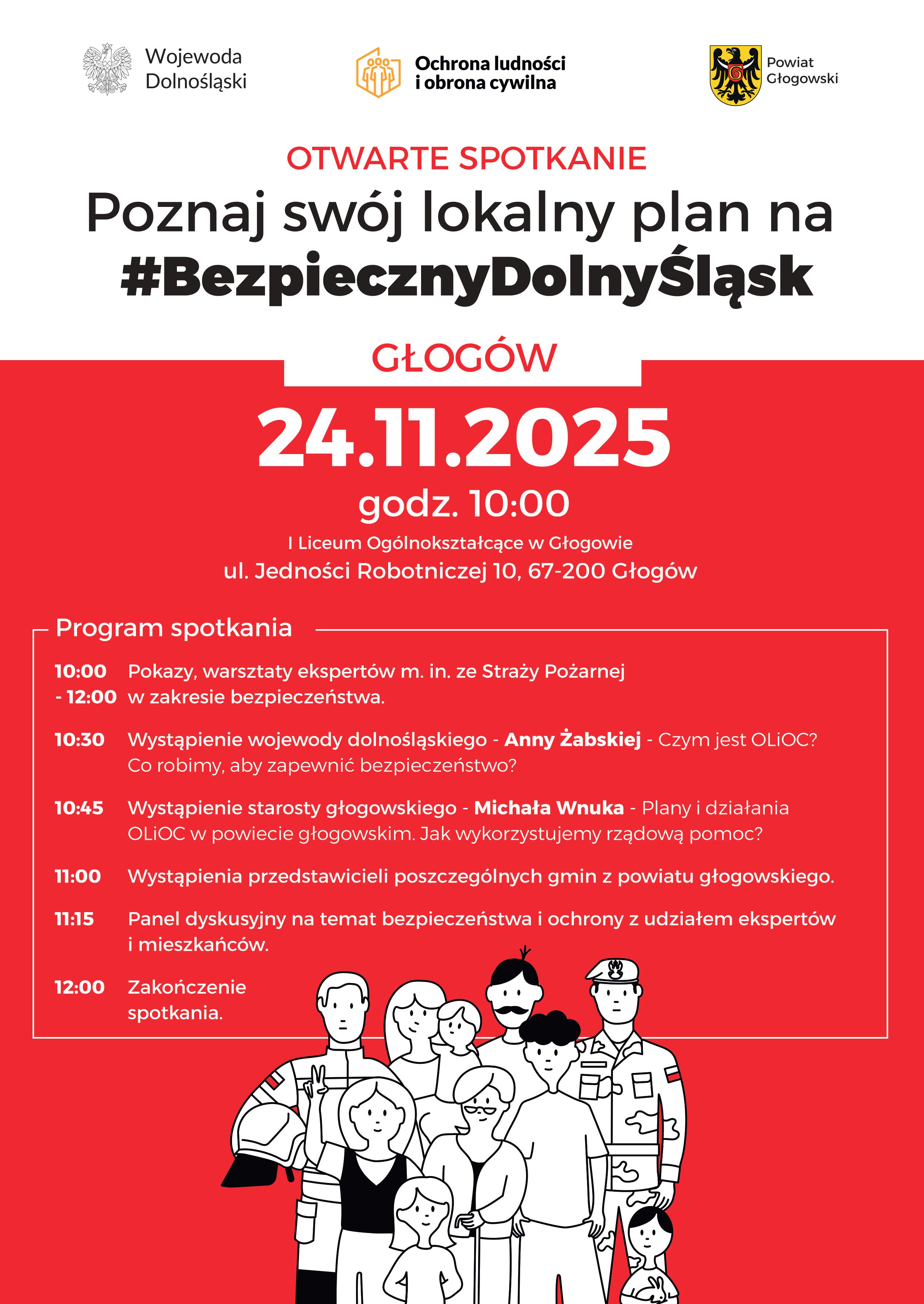 SPOTKANIE O BEZPIECZEŃSTWIE W POWIECIE GŁOGOWSKIM