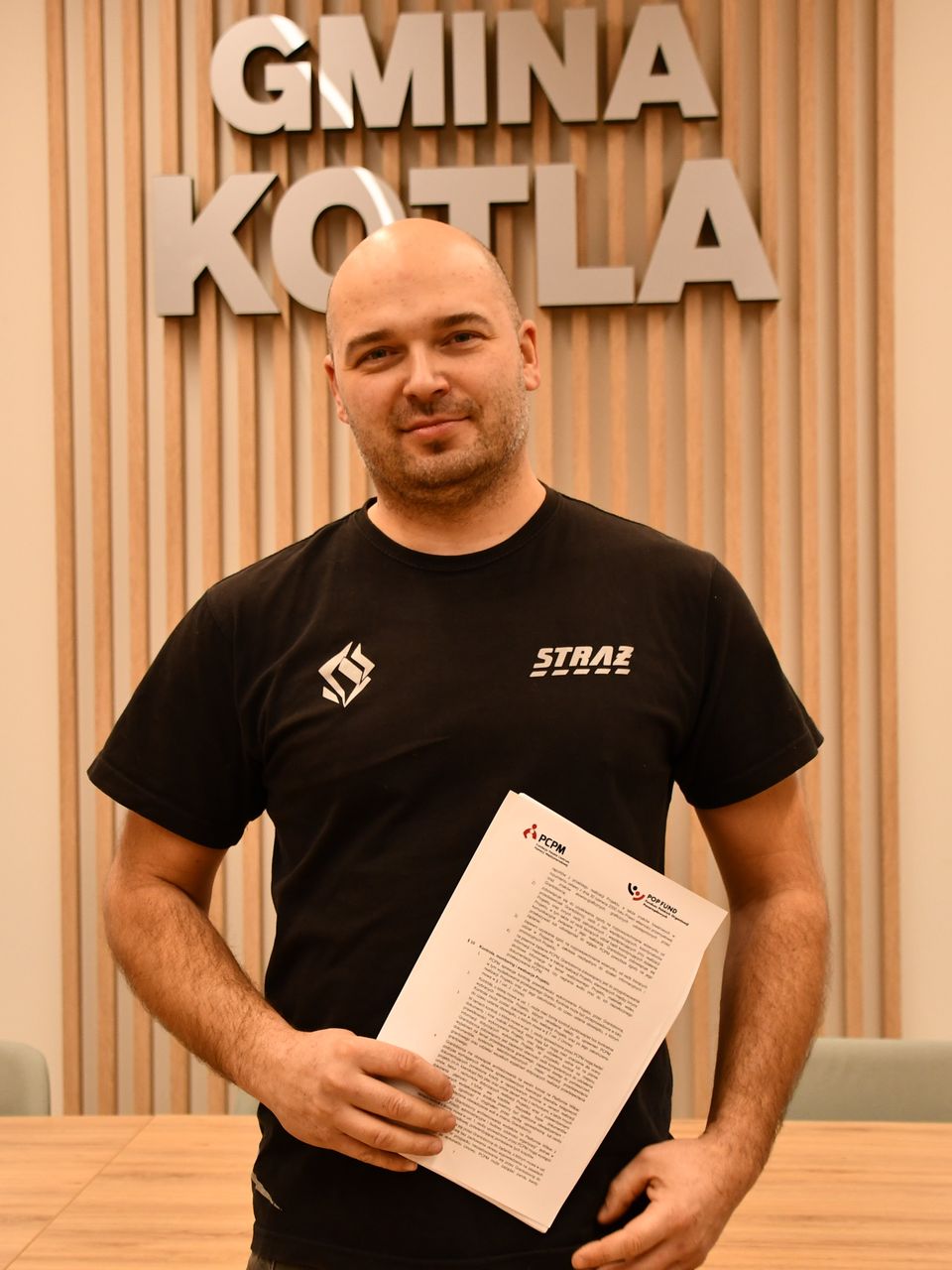 Szymon Sadowski naczelnik OSP Kotla