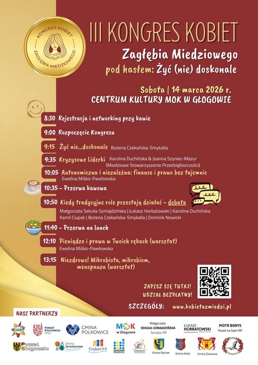 III KONGRES KOBIET ZAGŁĘBIA MIEDZIOWEGO JUŻ 14 MARCA
