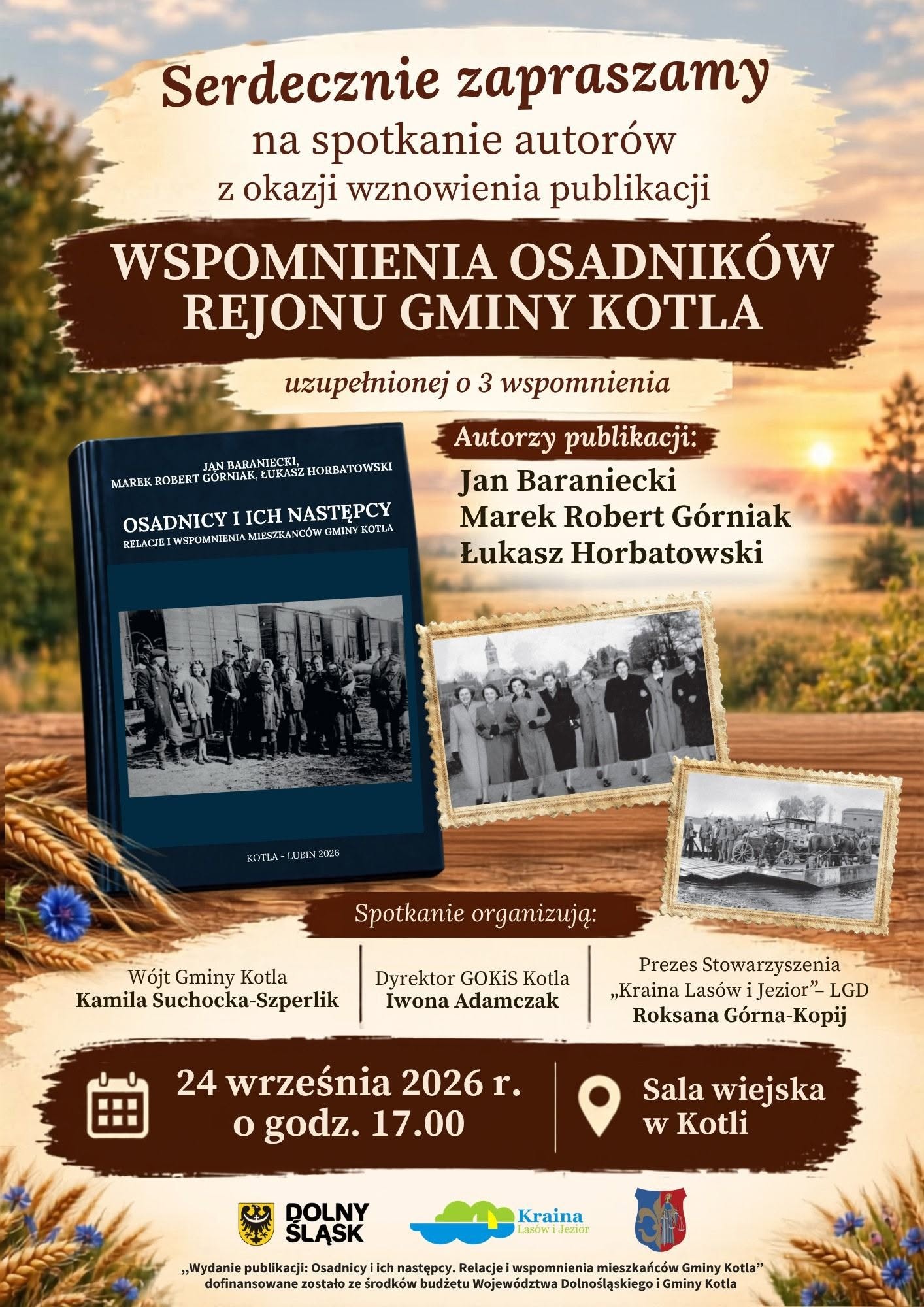 Serdecznie zapraszamy Państwa na spotkanie autorskie! 