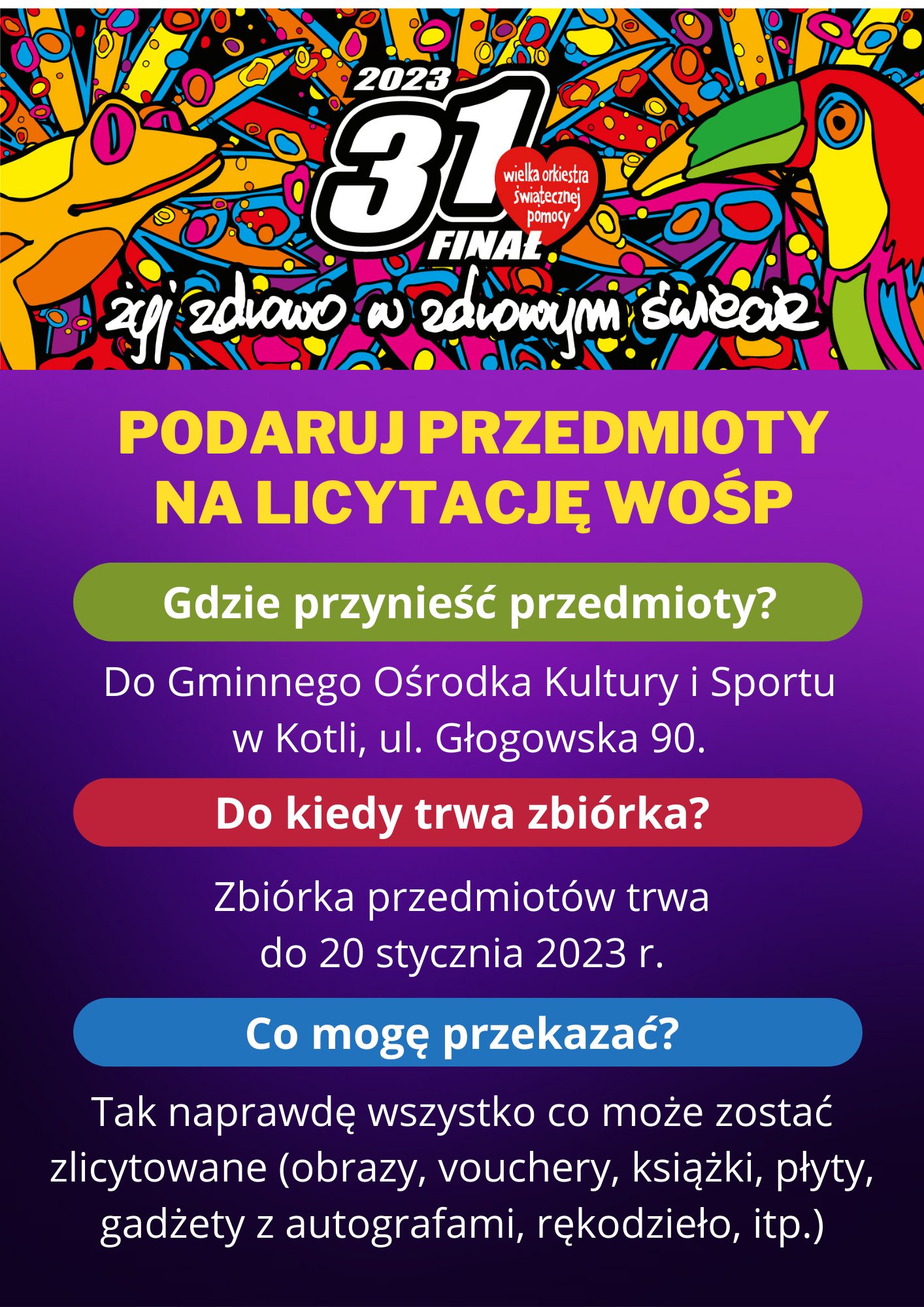 plakat WOŚP