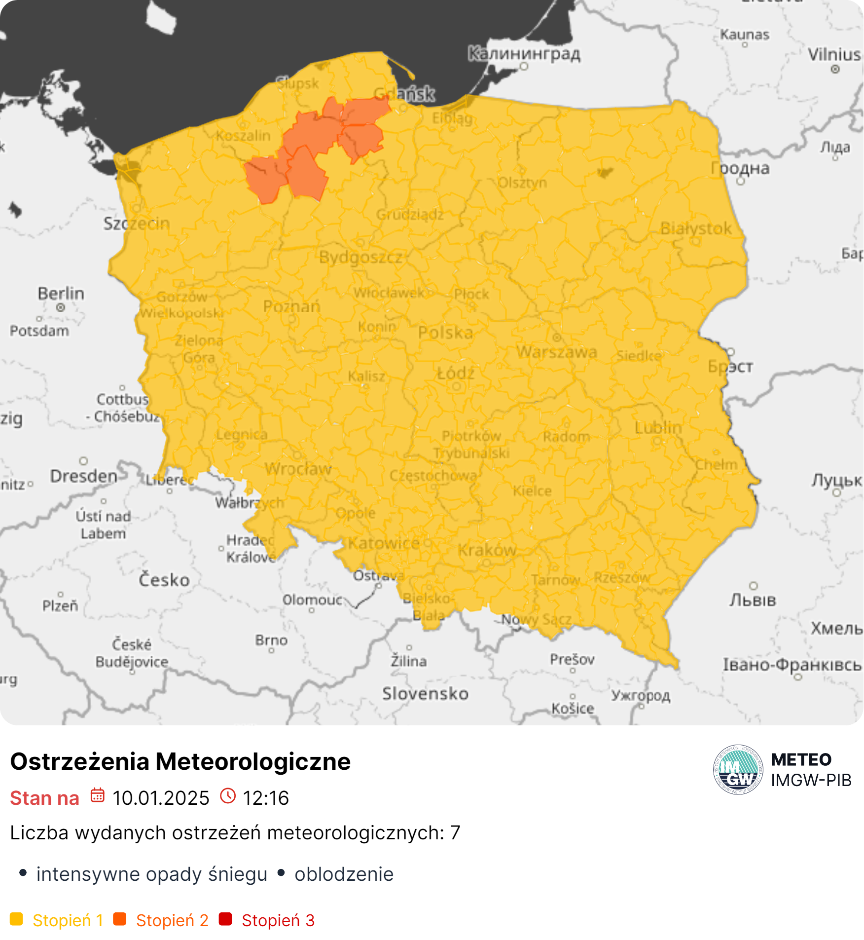 ostrzeżenie meteo