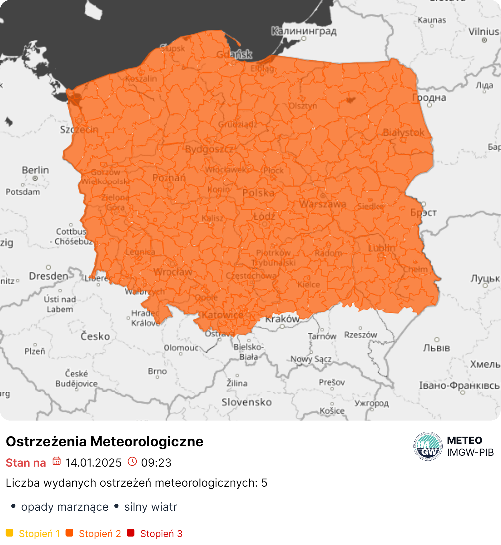 ostrzeżenie meteo