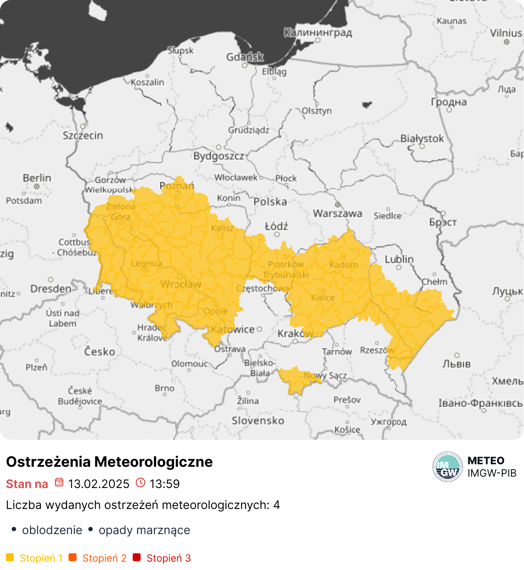 ostrzeżenie meteo