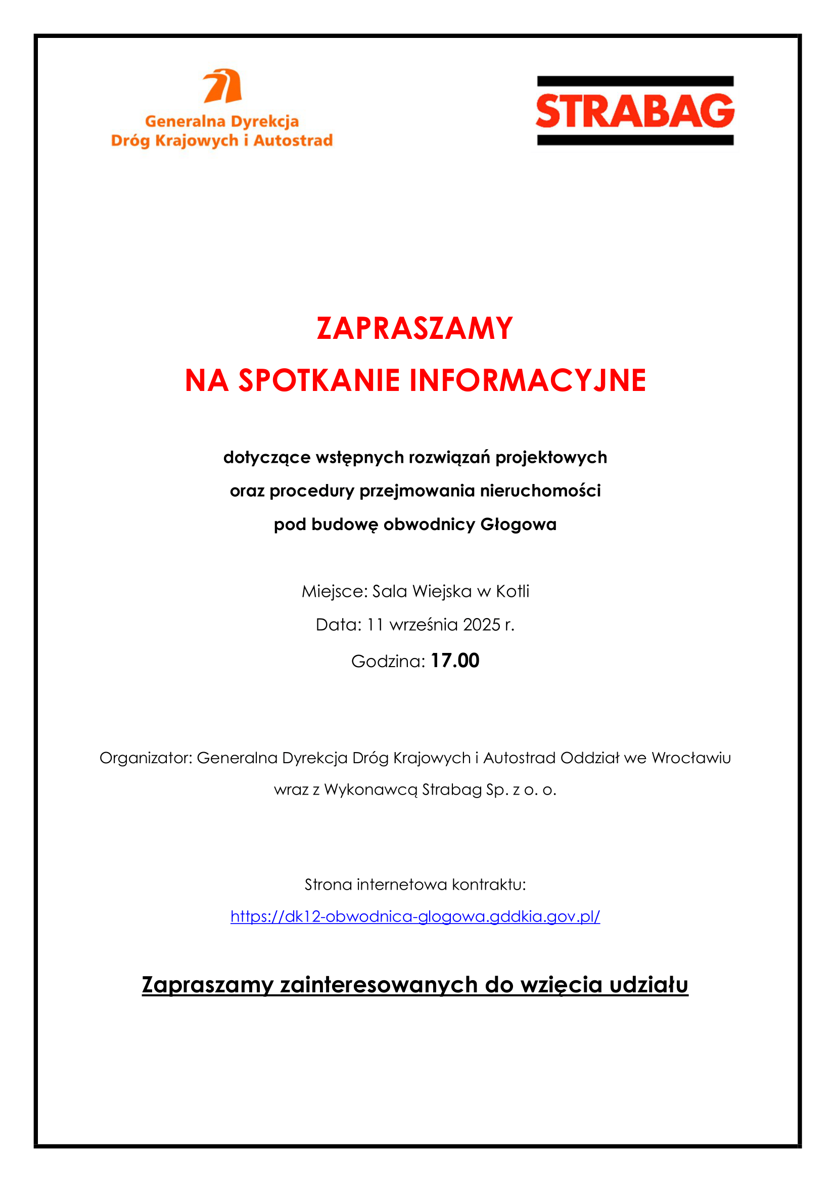 SPOTKANIE W SPRAWIE OBWODNICY GŁOGOWA